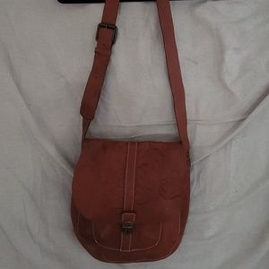 Patricia Nash Italian leather shoulder bag. BoHo style. Well-made, soft leather